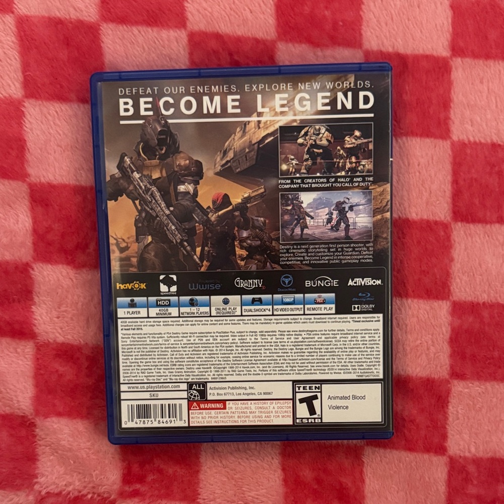 Destiny for PS4 - Like New (With Case) - Picture 3 of 3